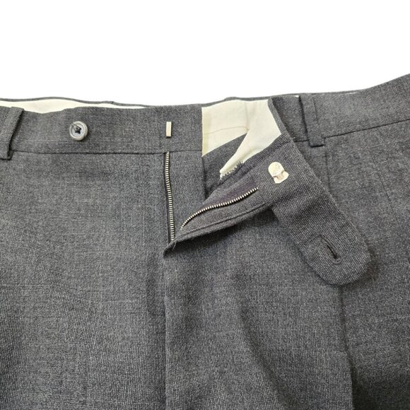 Kilgour French Stanbury NWT Gray Wool Untailored Dress Pants Sz 38R - Picture 6 of 10